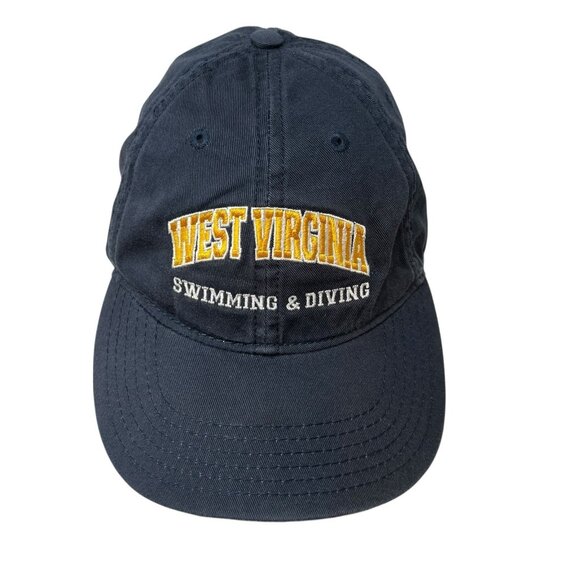 West Virginia University Mountaineers WVU Swimming & Diving Hat Cap Strapback - Picture 2 of 9